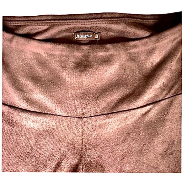 J. McLaughlin NWT | Lori Faux Suede | Mocha Straight Leg Pants | Women’s Size XS - Picture 7 of 8